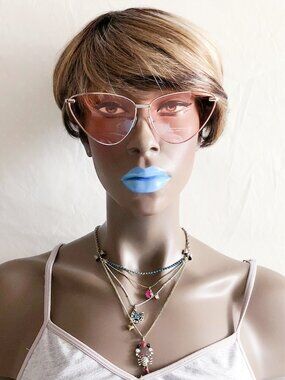 Pink Oversized Triangle Cat Eye Sunglasses